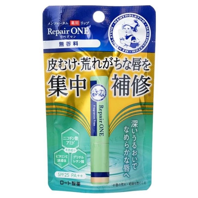 Rohto Mentholatum – Repair One Lip Balm SPF 25 PA++ | YesStyle