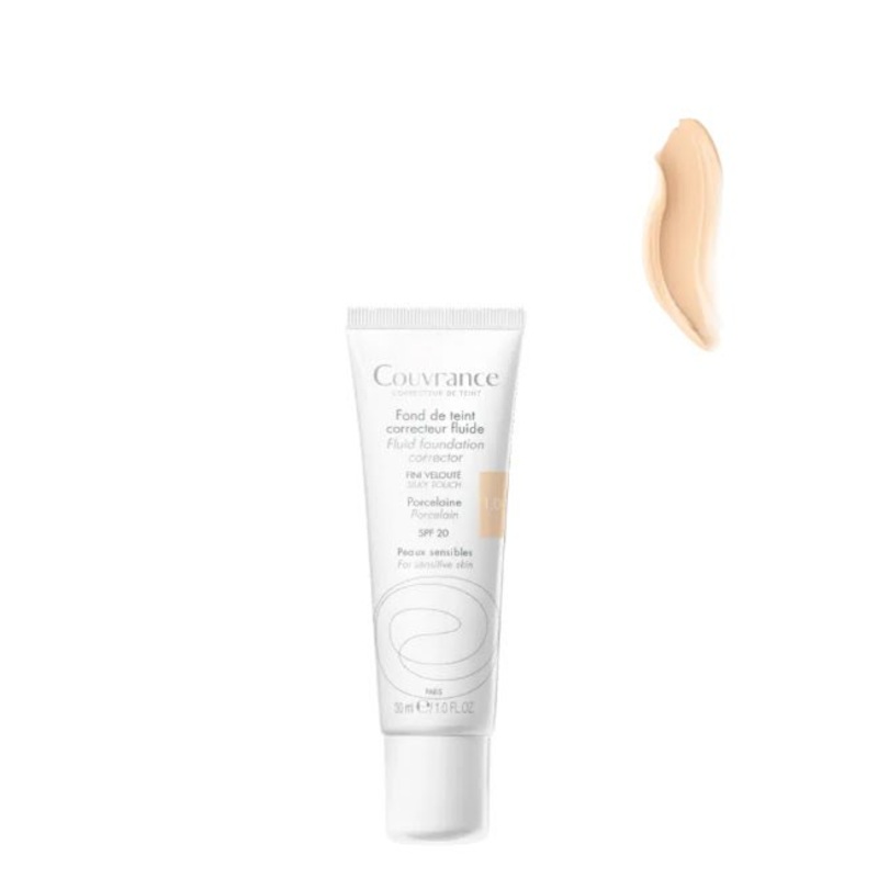 Avne Couvrance Fluid Foundation Corrector Porcelain Color 30ml