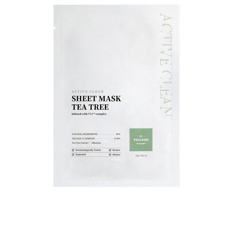 Village 11 Factory Active Clean Sheet Mask Tea Tree 23g
