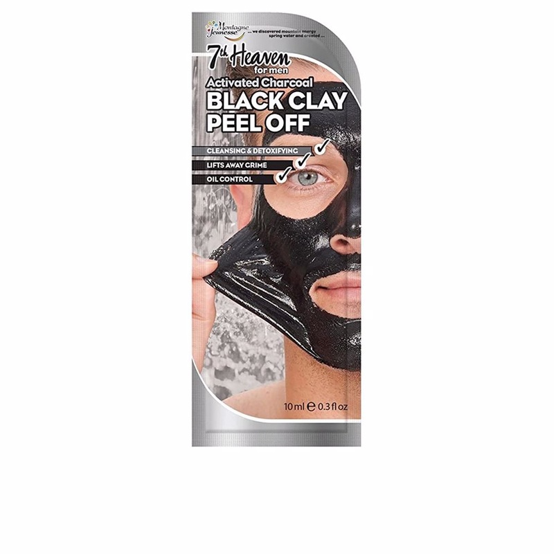 7th Heaven For Men Black Clay Peel-Off Mask 10ml
