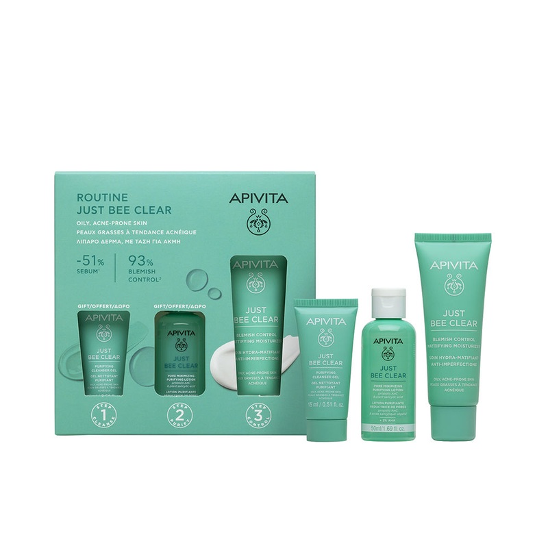 Apivita Just Bee Clear Routine Set