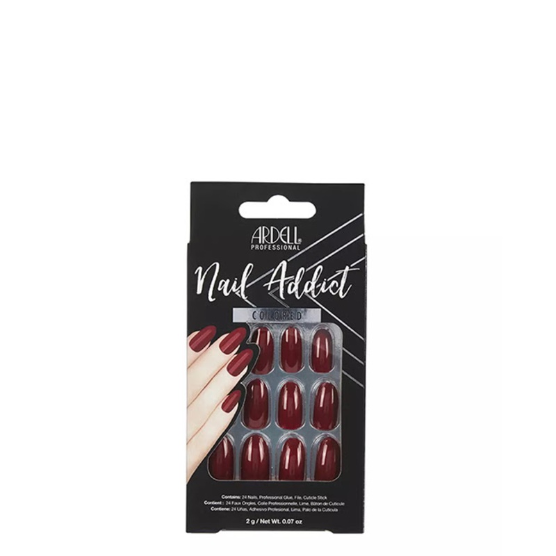 Ardell Nail Addict Premium Artificial Nail Set Sip of Wine x24