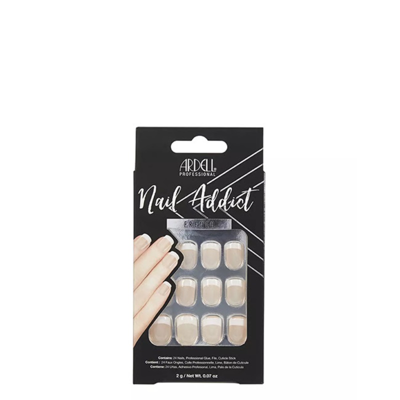 Ardell Nail Addict Premium Classic French x24