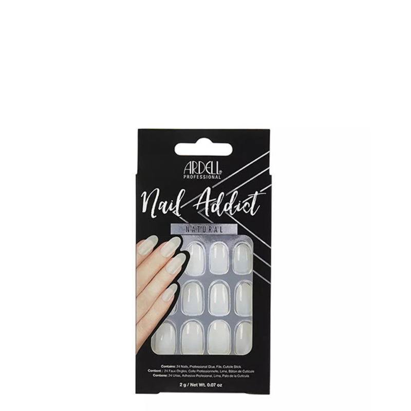 Ardell Nail Addict Premium Natural Oval x24