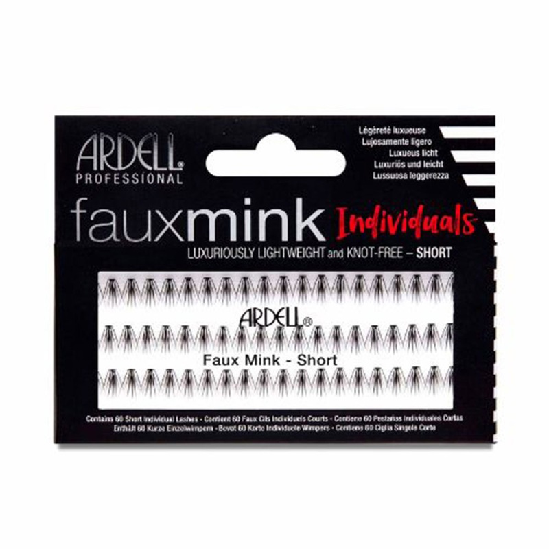 Ardell Faux Mink Individual Black False Lashes Short Size