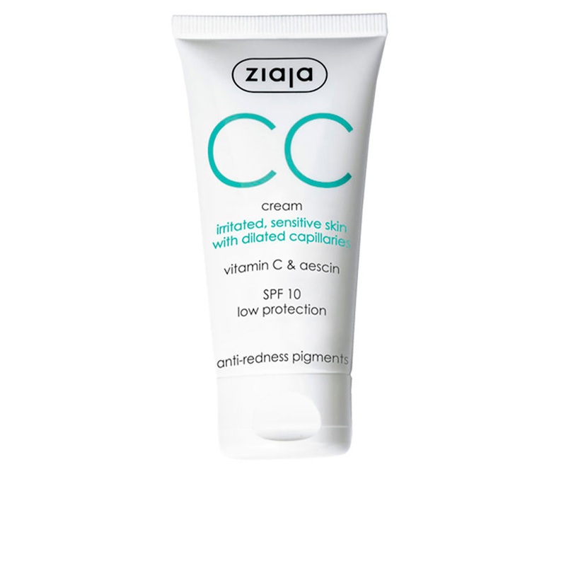 Ziaja CC Cream for Irritated, Sensitive Skin with Dilated Capillaries 50ml