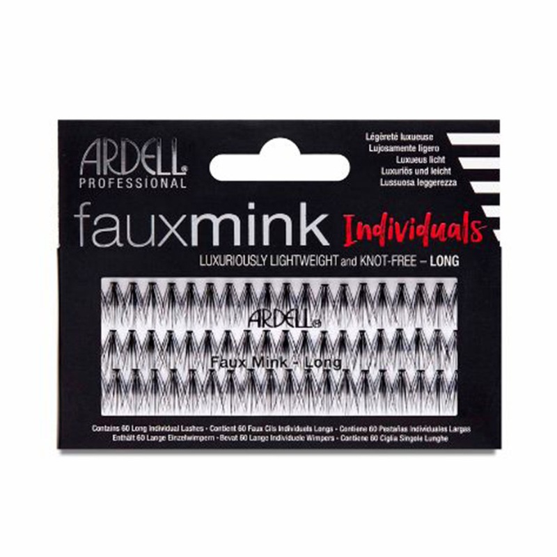 Ardell Faux Mink Individual Black False Lashes Long Size