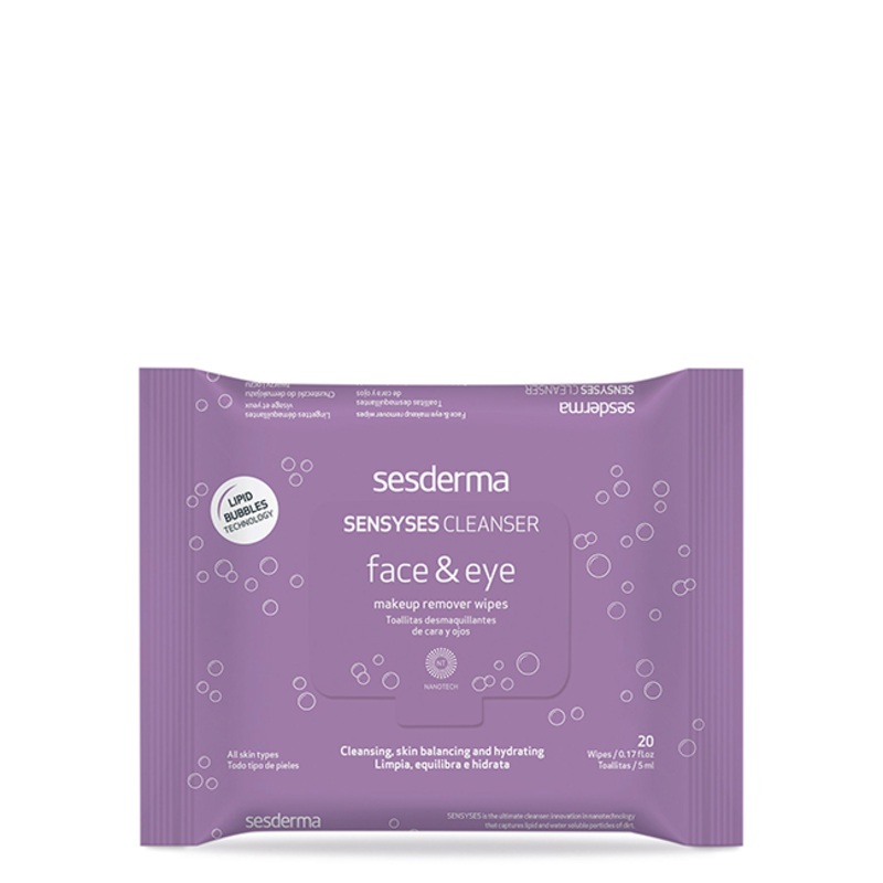 Sesderma Sensyses Cleanser Face & Eye Wipes x20