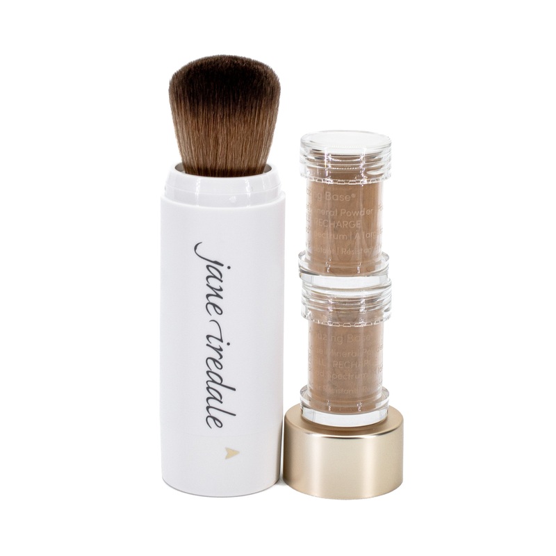 jane iredale Amazing Base Loose Mineral Powder Refillable Brush SPF15 WARM BROWN 0.18oz – New