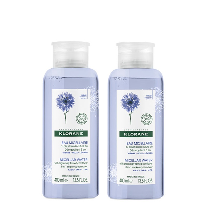 Klorane Cyan Bio Micellar Water Duo 2x400ml