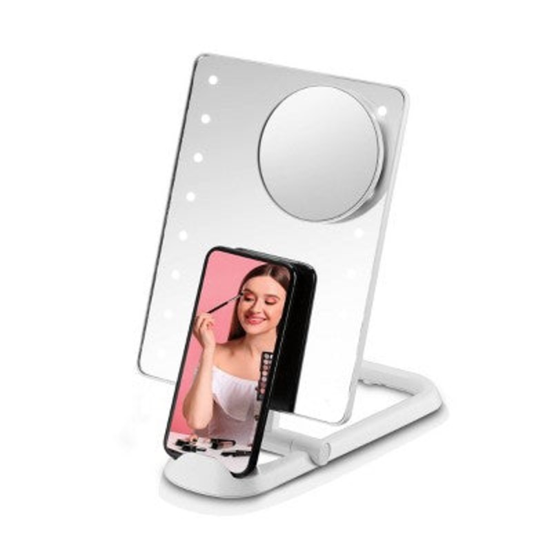 Conair LED Hollywood Lighted Social Media Makeup Mirror White – Imperfect Box