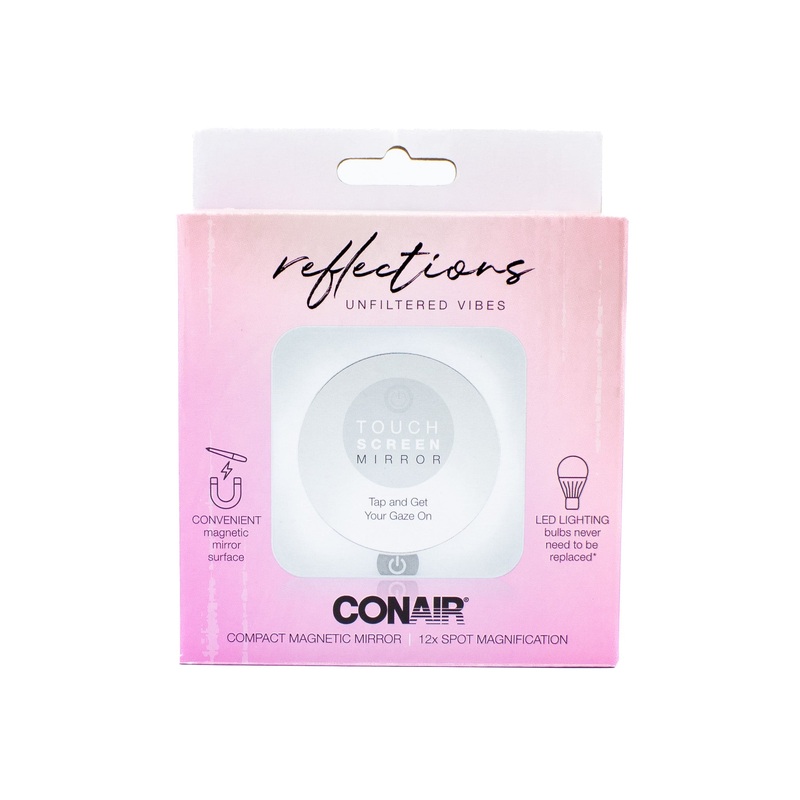 CONAIR Reflections Unfiltered Vibes LED Compact Magnetic Mirror – New