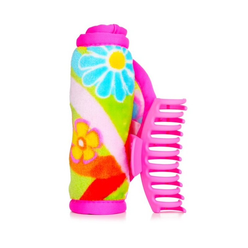 Flowerbomb Set (1x MakeUp Eraser Cloth + 1x Hair Claw Clip + 1x Bag) Size: 2pcs+1bag Weight: 0.13KG