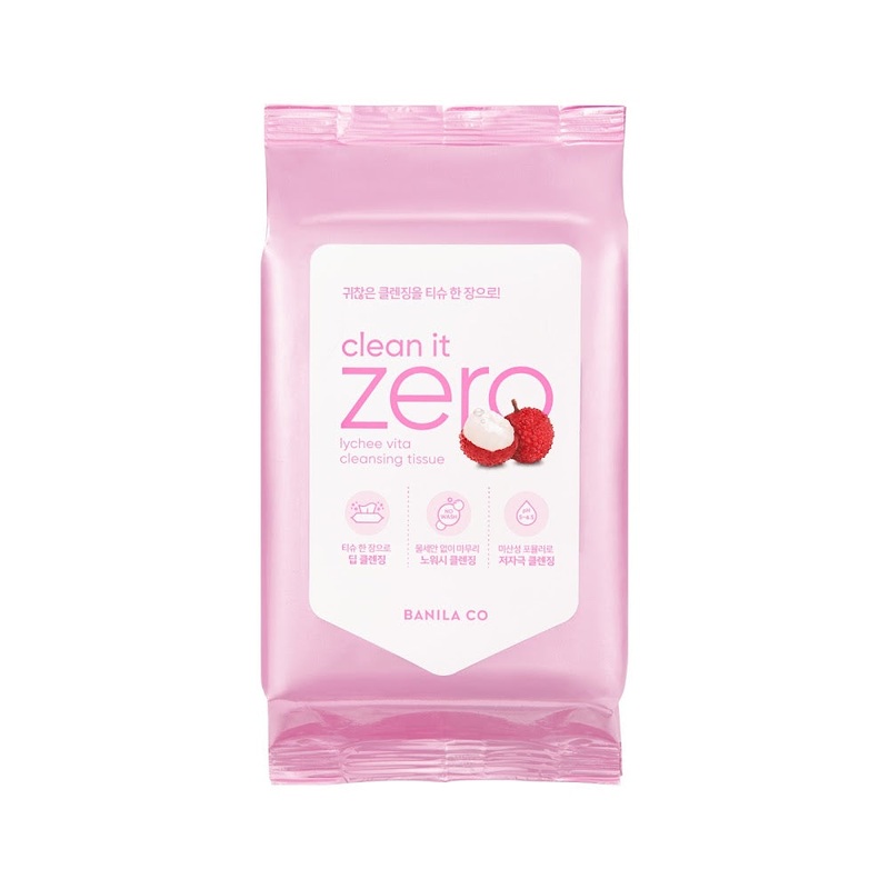 BANILA CO Clean It Zero Lychee Vita Cleansing Tissue 30ea