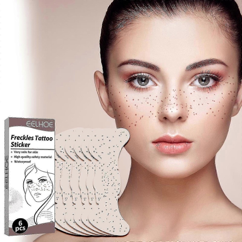 1pc Eelhoe Freckle Tattoo Sticker Fashion Personalized Freckle Waterproof Sweatproof Lasting Makeup Party