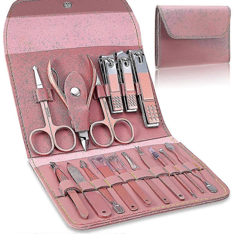 6-piece Folding Bag Mani Pedi Scissors Care Kit Clipper Tools Set