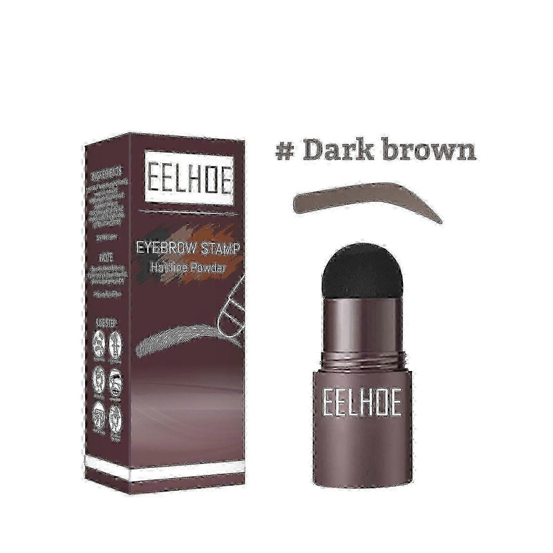 Eelhoe Eyebrow Powder Hairline Shading Powder Retouching Brow Filling Hairline Shading Shade Dark Brown -9477750483710 -3583655544657