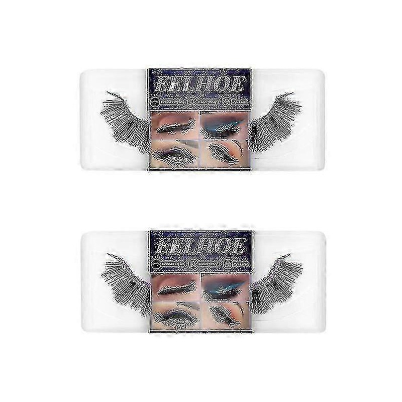Eelhoe Eyelashes Eyeliner Self-adhesive False Eyelashes Soft Natural Curly Thick False Eyelashes Eyeliner -7555697429328
