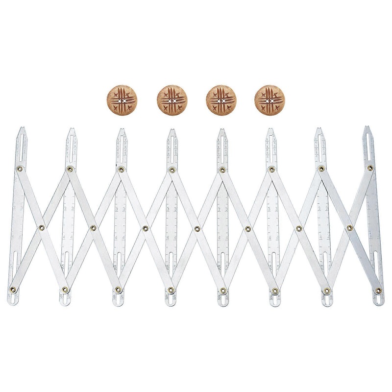 Expanding Sewing Gaugealuminum Expanding Sewing Gauge Button Guide Spacing Device Measuring Tools Positioning Ruler