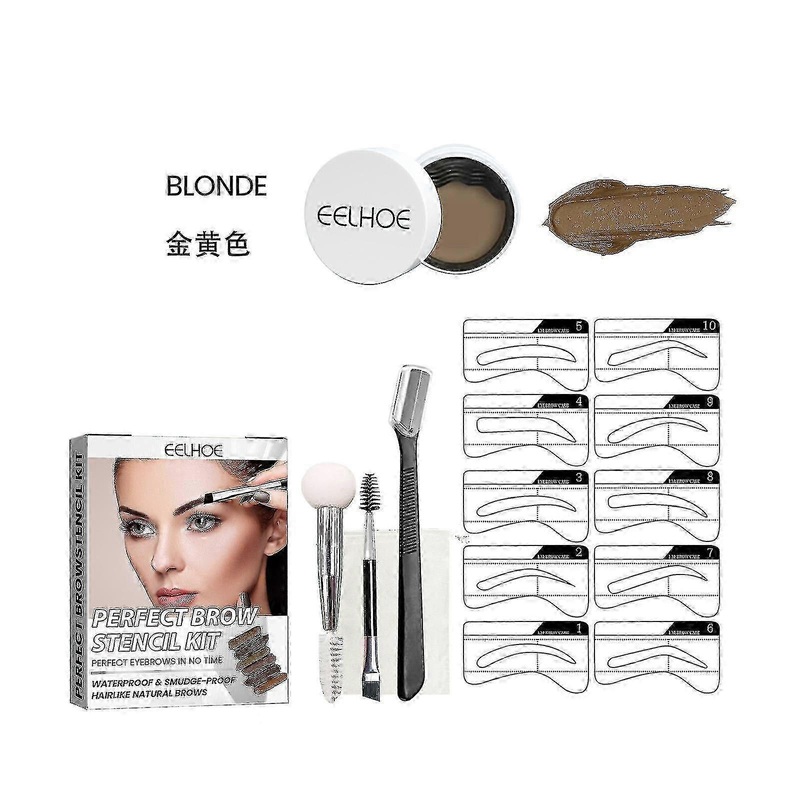 New- Eelhoe Eyebrow Cream Set Waterproof, Smooth And Easy To Color