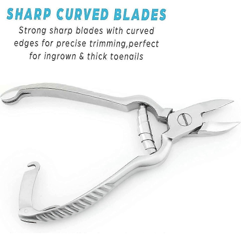 Toe Nail Clippers – Smart Grip Toe Nail Clippers Heavy Duty Professional Ingrown Toe Clippers