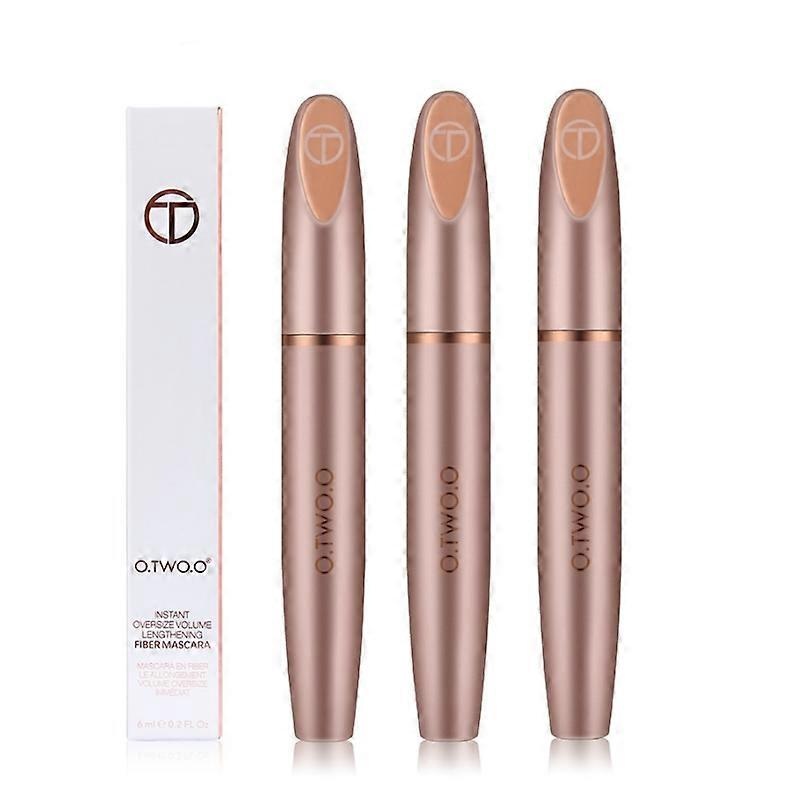 1-3X O.TWO.O Eyelash Extension Curling Thick Mascara Lasting Waterproof Not Blooming Black Mascara Natural Fiber Mascara Makeup