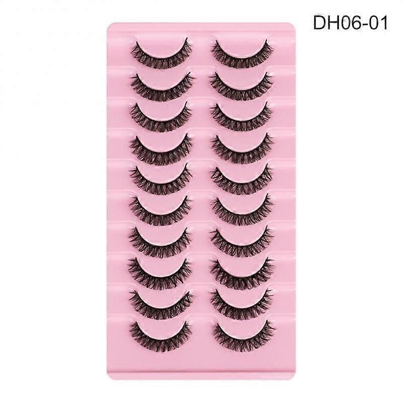 10Pair Natural False Eyelashes Thick Eyelashes Make Up 3D Mink Lashes Soft