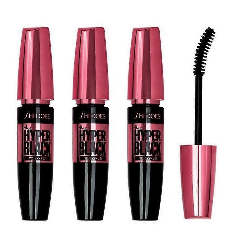 3Pcs Soft Mascara Curling Thick Profession Mascara Waterproof Moisturizing Easy Makeup Female New Lasting Halo Dye Eye Makeup