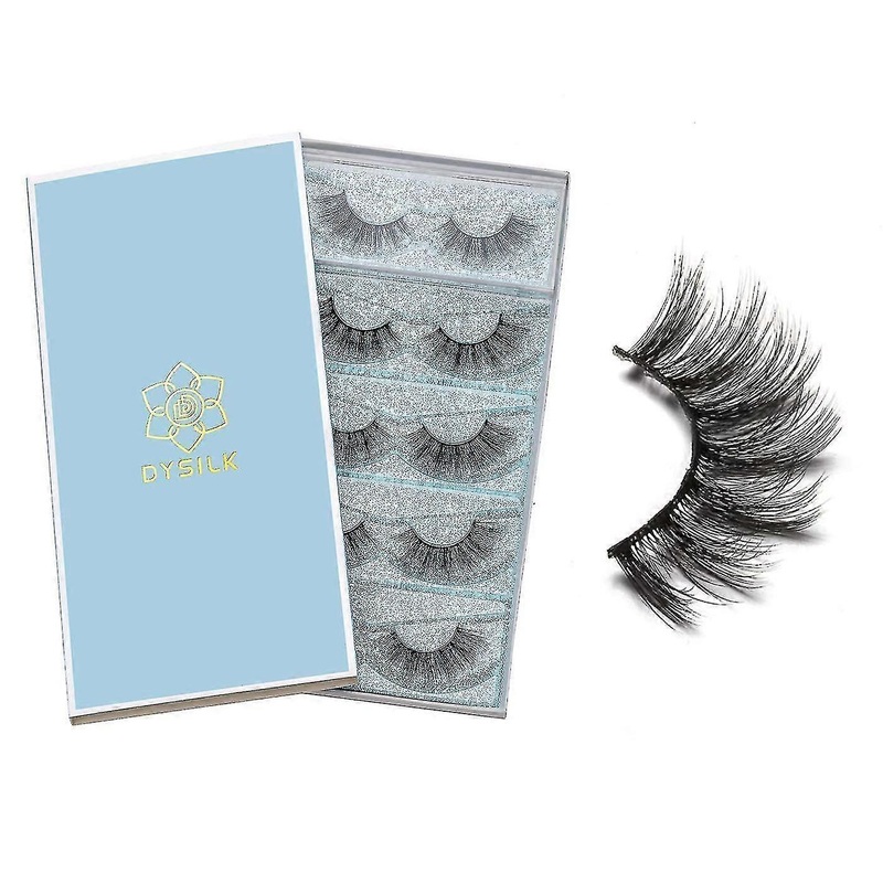 5 Pairs 6d Eyelashes Faux Mink Eyelashes Fluffy Natural Look False Eyelashes Wispies Long Extension Eyelashes Pack Makeup Thick False Eyelashes Soft R