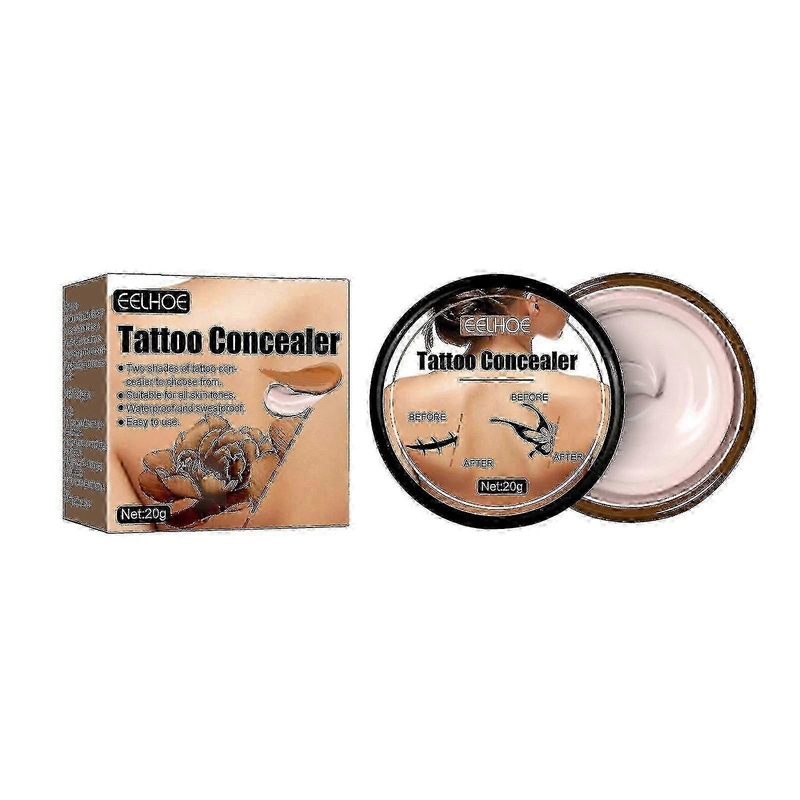 Eelhoe Of Tattoo Concealer Covers Tattoo Scars Birthmark Spots Waterproof Brightening Invisible Two-tone Concealer -3490254202546