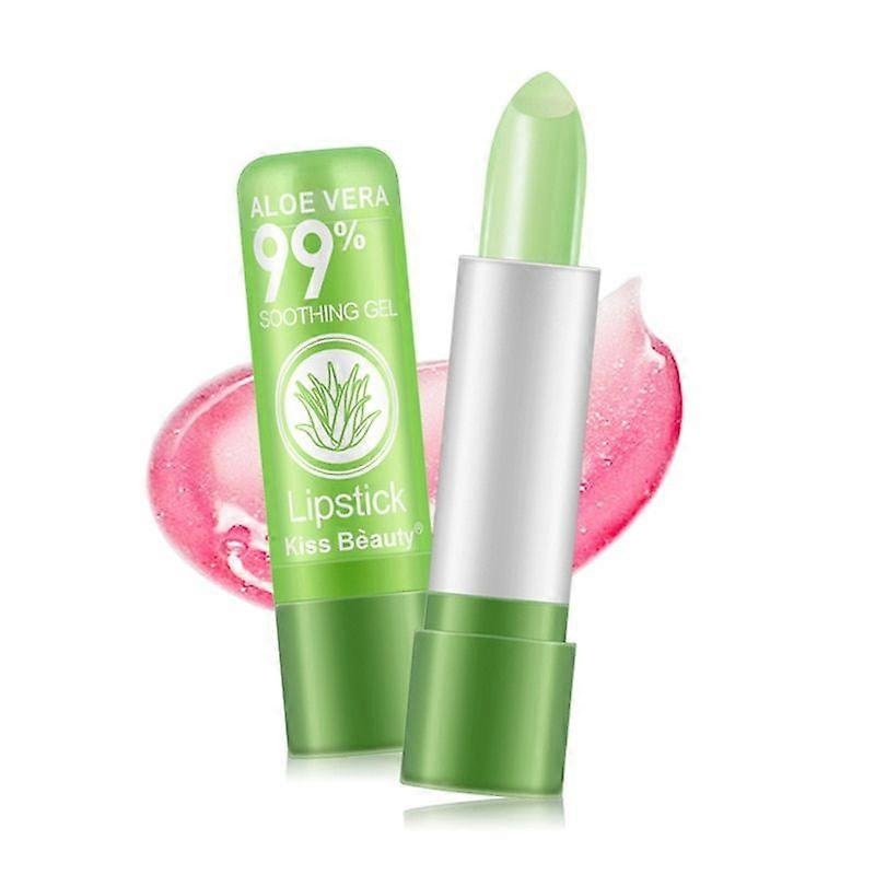 Magical Color Changing Lipstick Lip Balm Moisturizing Green To Pink Lip Care Natural