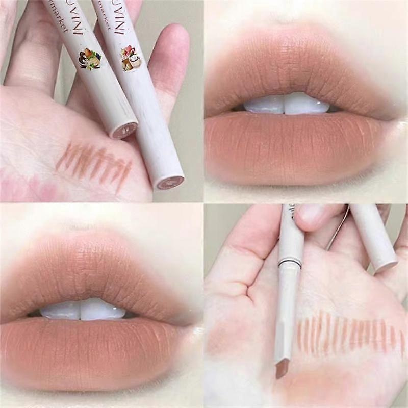 Milk Matte Smooth Lip Liner Pen Long Lasting Lipstick Contouring Waterproof Lip Stick