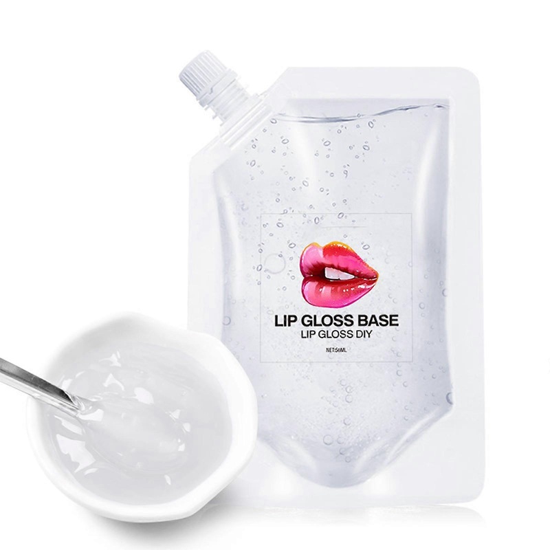 Moisturize Lip Gloss Base, Lip Gloss Base Oil Lip Makeup Primer Basic Lipstick Non-stick Clear Lip Gloss Base for Hydrated Lips -50ml