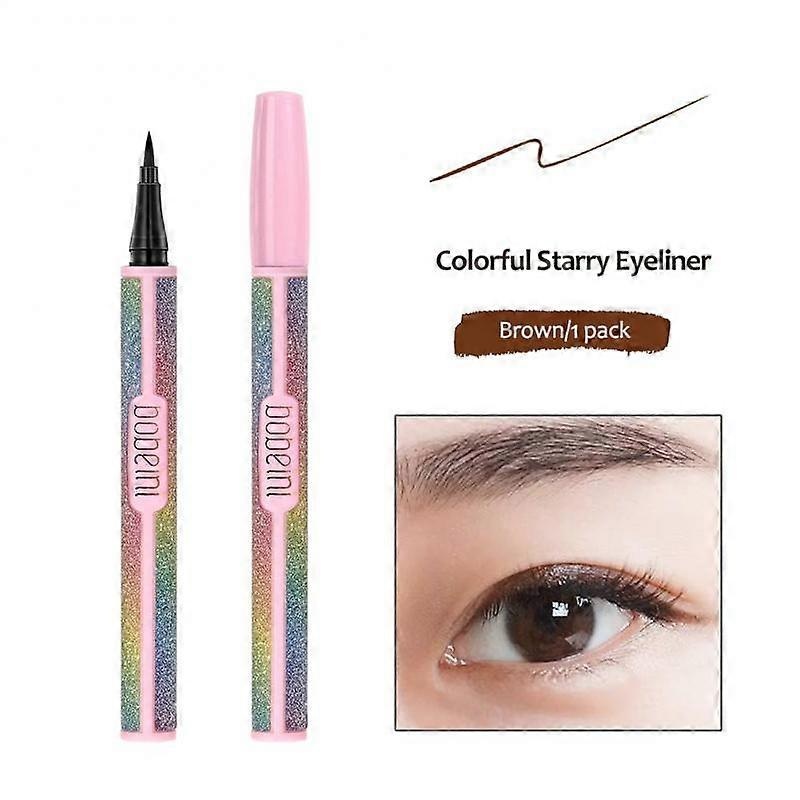 2 Colors Long Lasting Liquid Eye Liner Ultra-fine Brush Eyeliner Pen Women