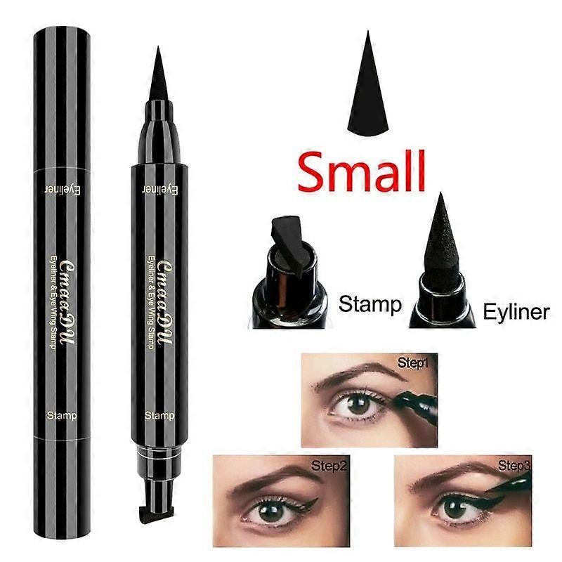 2 In1 Eyeliner Stamp Eye Wing Stamp Starry Liquid Eyeliner Pencil Stamp