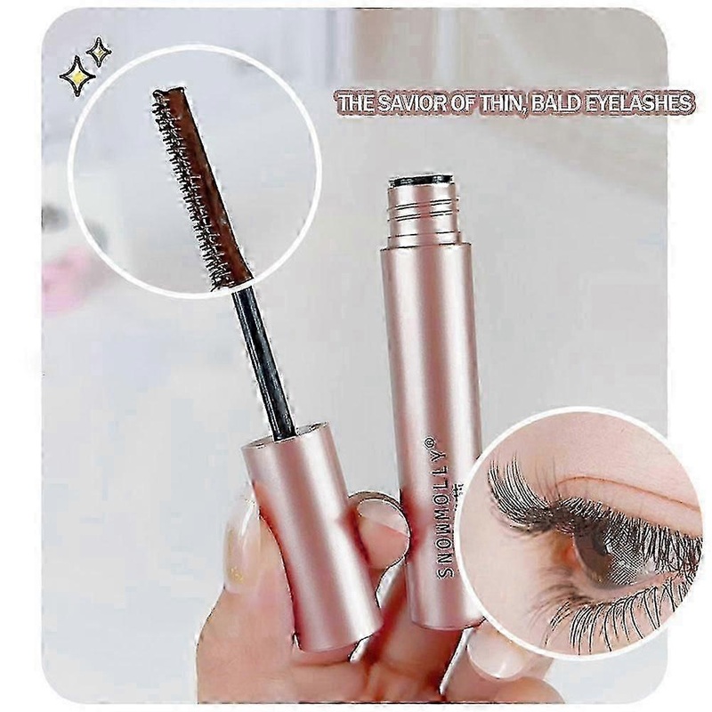 4D Silk Fiber Mascara Ultra-Fine Lengthens Eyelashes Small Brush Head Curling