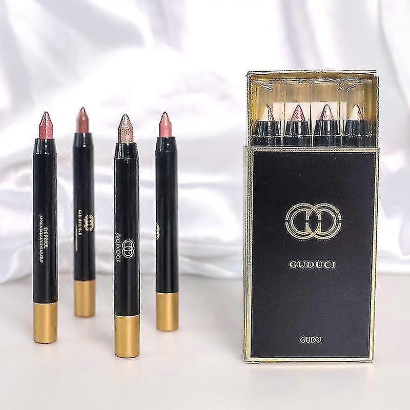 4pcs Eyeshadow Stick,shimmer Cream Eyeshadow Pencil Crayon,champagne Eye Brightener Stick Highlighter Makeup,pro Waterproof Long Lasting Eyeshadow S