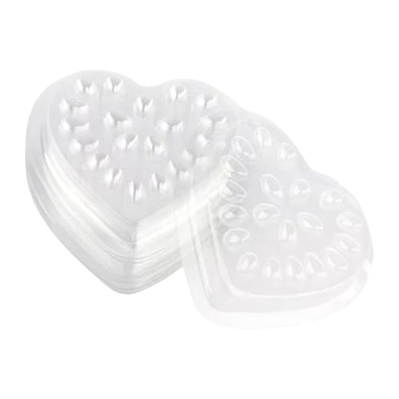100Pcs Eyelash Extension Glue Tray Eyelash Drop Tray Heart Shape Grafting