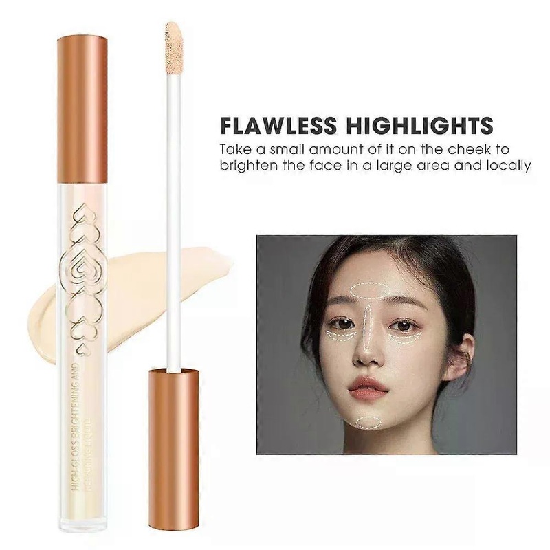 2 in 1 Brown Bronzer Contouring Stick Waterproof Liquid Texture Highlighters Shadow Contouring Pencil Face Brightening Cosmetics