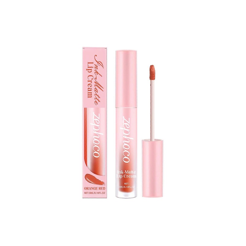 2025 Latest Model  Orange Matte Lip Glaze Moisturizes And Moisturizes Lips For