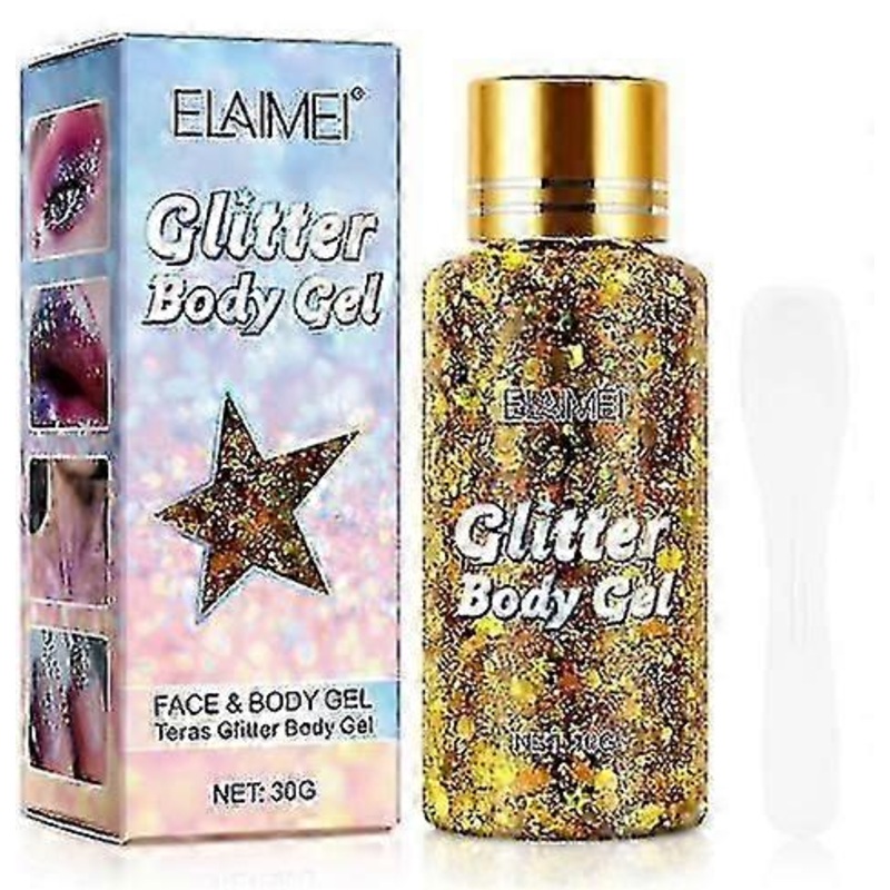 Body Glitter Gel, Glitter Holographic Chunky Gel, Glitter Liquid Eyeshadow Makeup, Mermaid Sequins Body Glitter