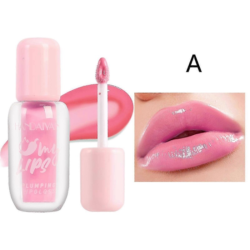 Moisturizing Glossy Lip Gloss, Spicy Long-Lasting Plumping Lip Oil Gloss, Natural Lip Plumper Gloss Make Lips Fuller & Moisturizing