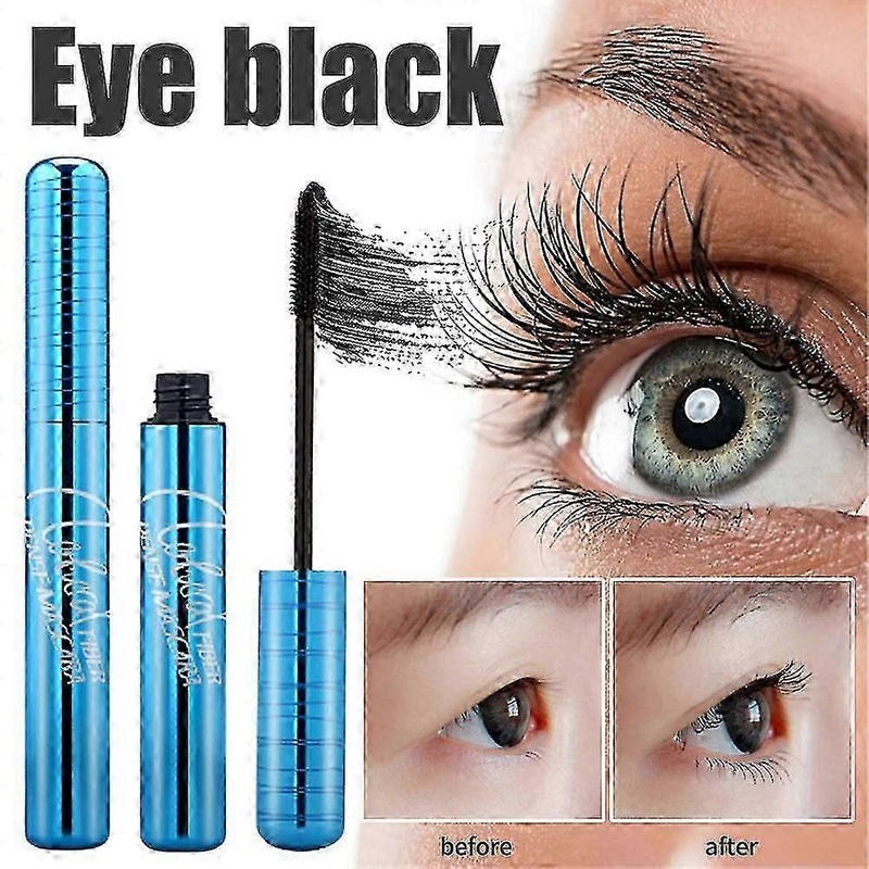 Natural Slender Mascara Silicone Brush Head Waterproof Long Lasting Curl Mascara