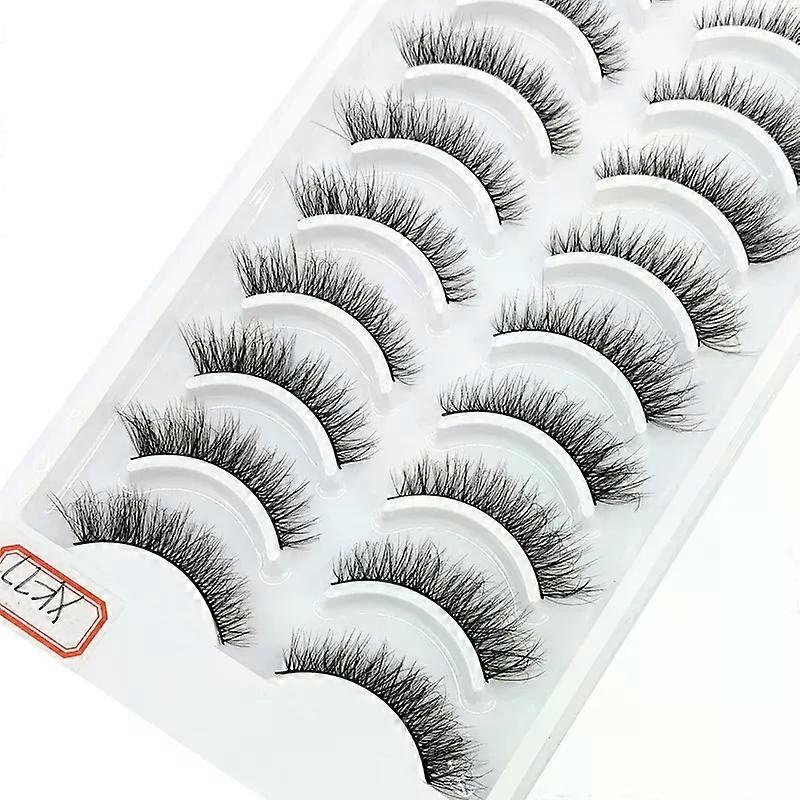NEW 10 Pairs Natural False Eyelashes Fake Lashes Long Makeup 3d Mink Lashes Extension Eyelash Mink Eyelashes for Beauty 54