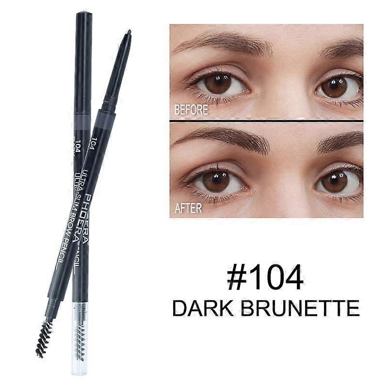 PHOERA Professional 2 in 1 Double Ended Eyebrow Pencil Long Lasting Not