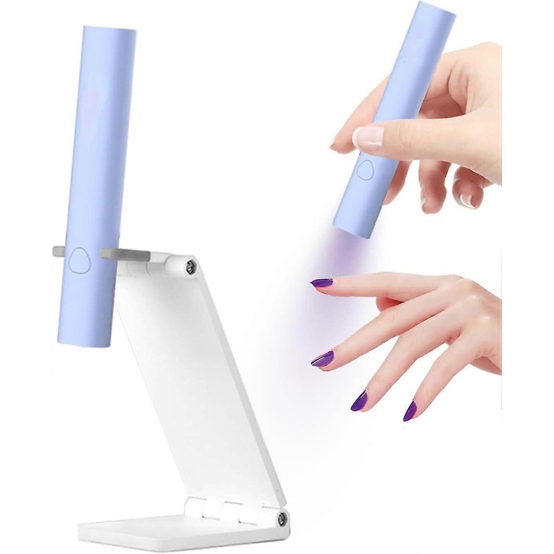 UV Light for Gel Nails, Mini UV LED Nail Lamp Handheld with Stand
