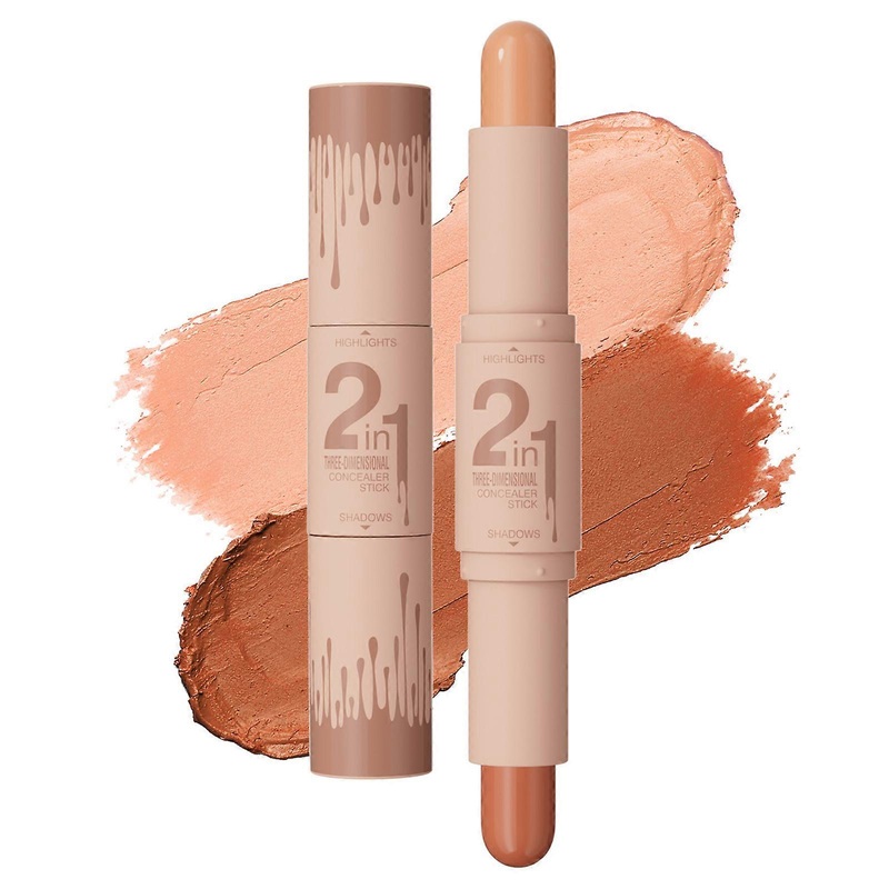 2 in 1 Contouring Stick Highlighter Stick Makeup Sticks Double Head Contouring Pen Face Highlighter Contouring Sticks