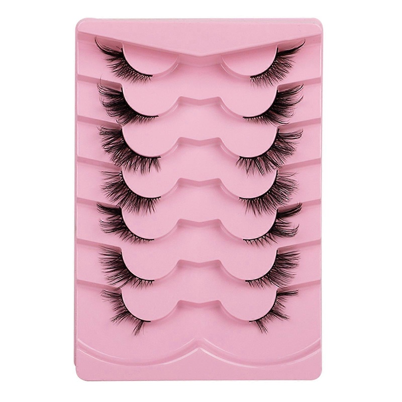 7 Pair False Lashes Experience Easy Application and Lightweight Feel with Half Lashes for Women and Girls