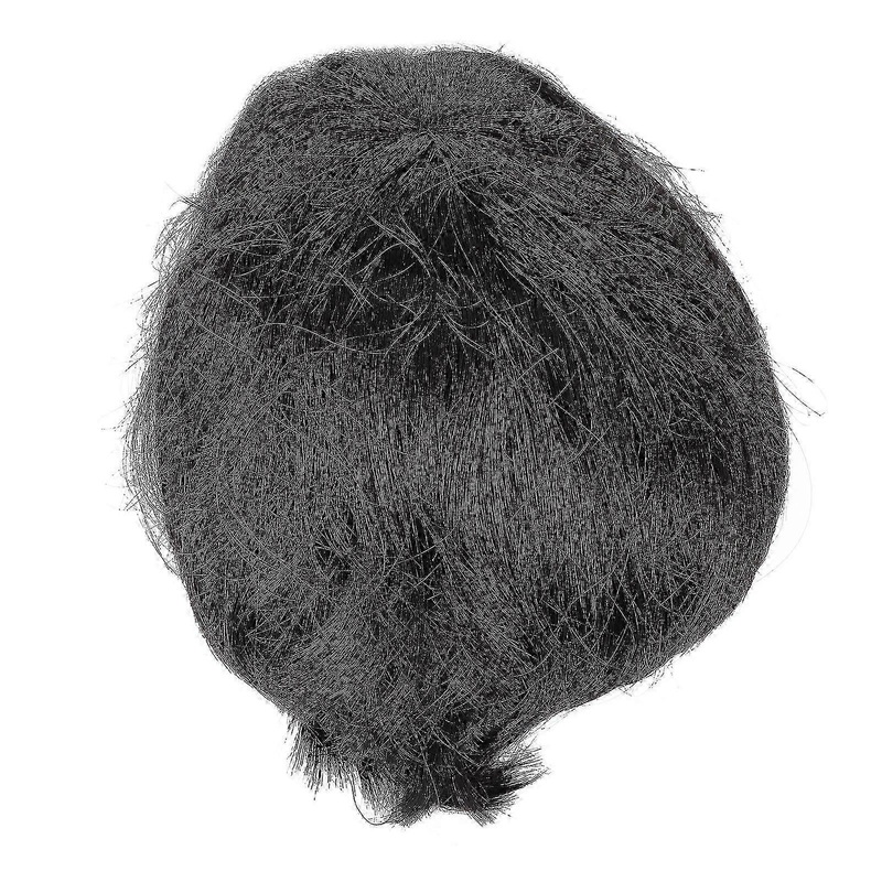 Men Short Black Wigs Finely Trimmed Fluffy Natural Breathable Net Firmly False Hair for Daily Wear