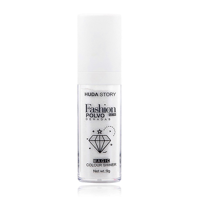 Shimmer Fairy Powder White Loose Highlighter Face Body Glitter Wand Makeup Bronzer Illuminators Cosmetic for Girl  White